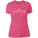 Heartbeat Christmas Tree T-shirt Funny Xmas Costume