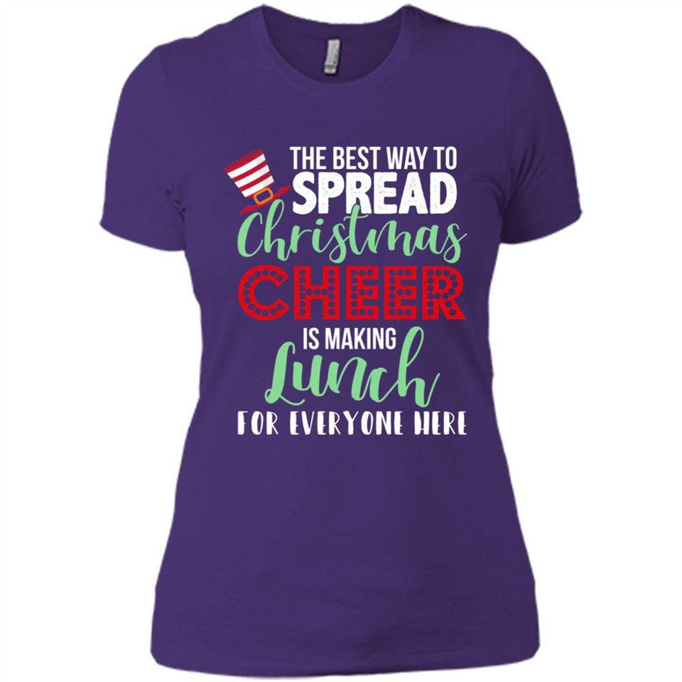 Spread Christmas Cheer Lunch Family Xmas Gift Ls - Ladies' Boyfriend T-Shirt