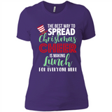 Spread Christmas Cheer Lunch Family Xmas Gift Ls - Ladies' Boyfriend T-Shirt