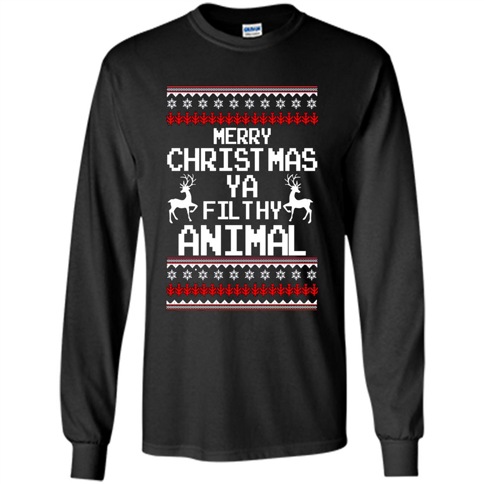 Merry Christmas ya filthy animal ulgy sweater PINGPONG