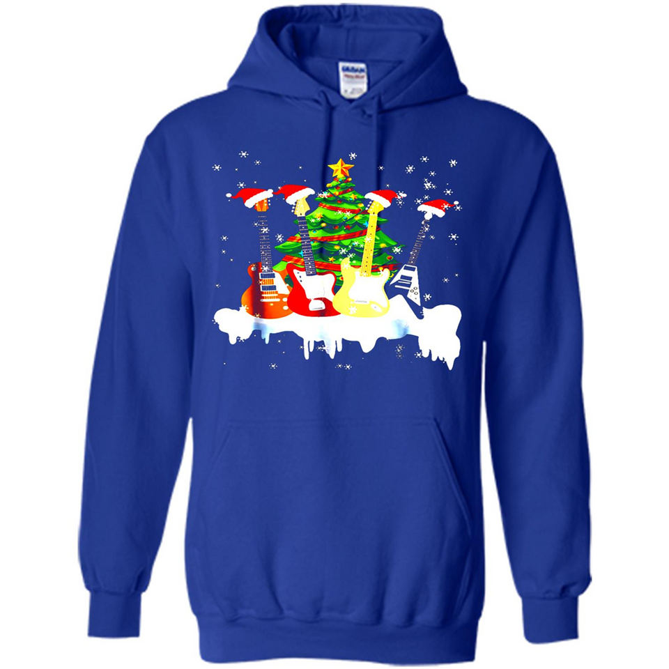 Santa Hat Electric Guitar Classical Guitar Christmas shirt Ladies' Boyfriend