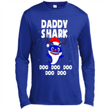 Daddy Shark Costume Reindeer Funny Christmas T-Shirt - Canvas Long Sleeve T-Shirt