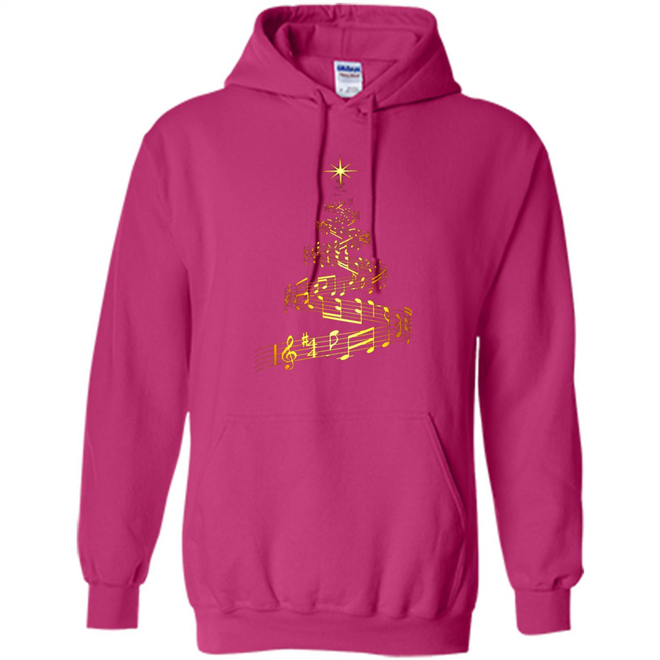 Music Note Christmas Tree Xmas Music Lover Mug PINGPONG - Hoodie