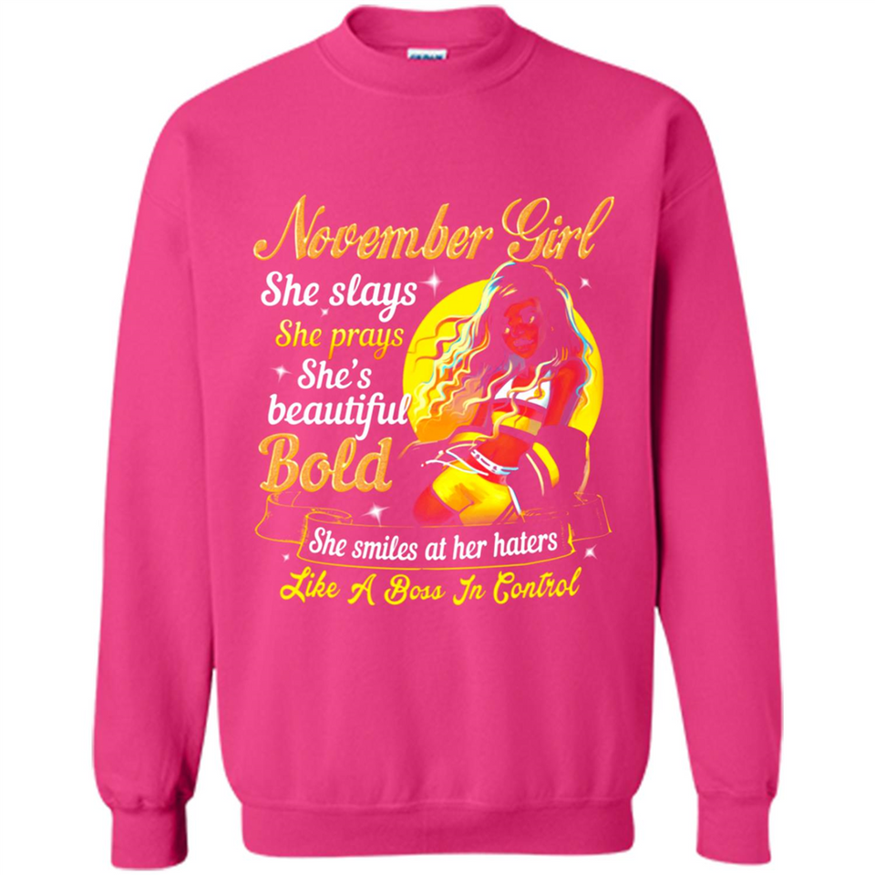 November Girl She Slays She Prays She's Beautiful PINGPONG