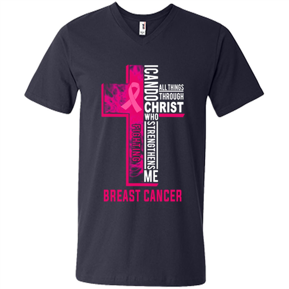 I can do all things through christ who strengthens me fighting Br ast Cancer Jesus