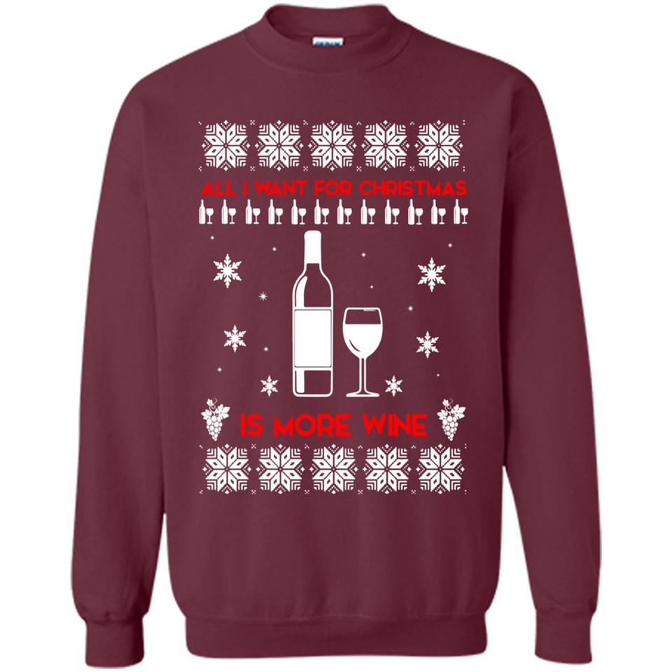 All I Want For Christmas is Wine Ugly sweater PINGPONG