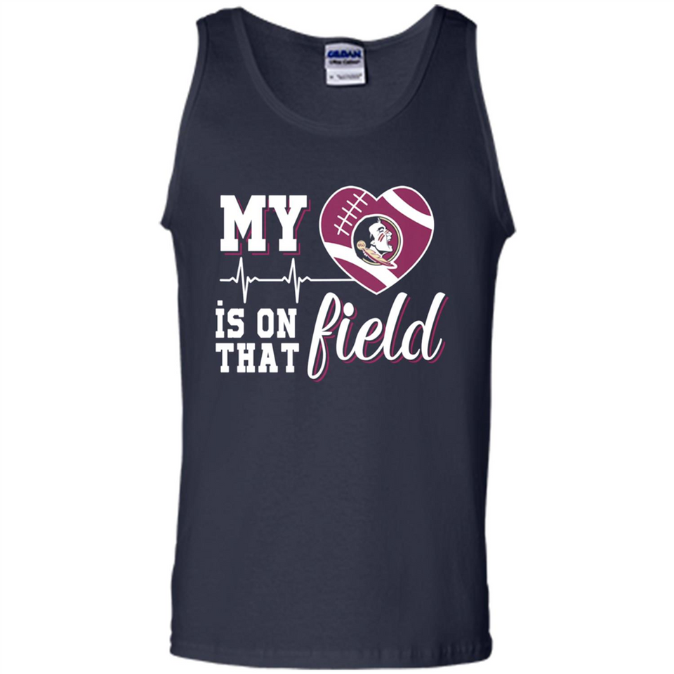 Florida State Seminoles Football My Heart is on that Field - Tank Top