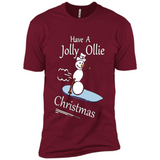 Snowman Snowboarder Tshirt Have Jolly Ollie Christmas