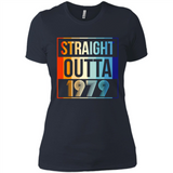Retro Straight Outta 1979 39 Years Old - Ladies' Boyfriend T-Shirt