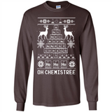 Oh Chemistry Tree Ugly Christmas Sweater - Long Sleeve T-Shirt