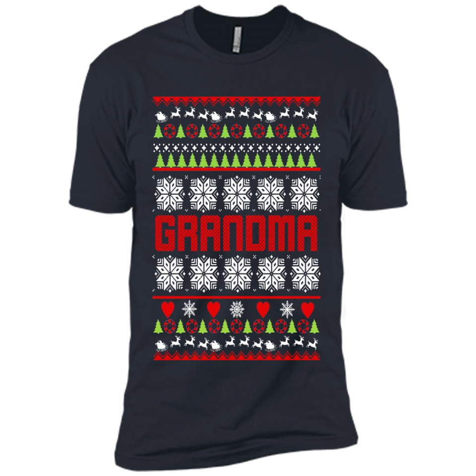 Grandma Ugly Christmas - Premium Short Sleeve T-Shirt