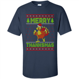 Merry Thankmas Ugly Xmas Thanksgiving Turkey Sweatshirt - Shirt