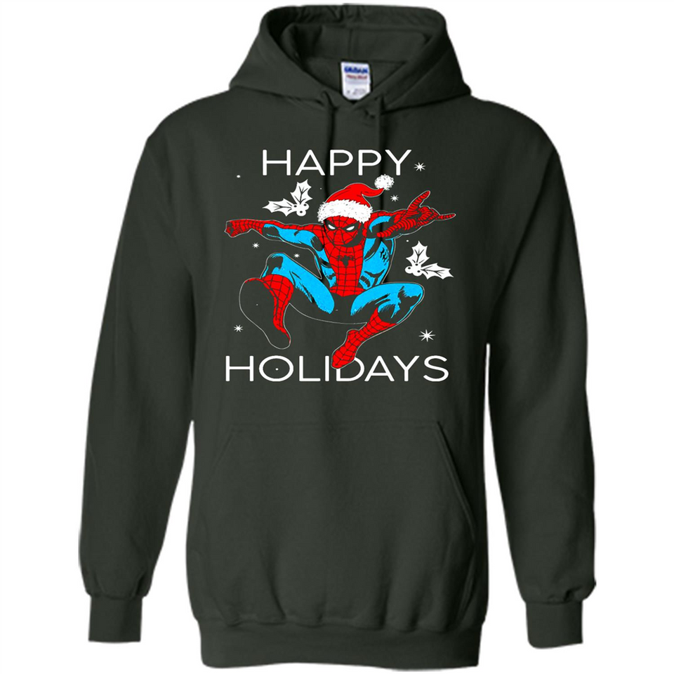 Marvel Spider Man Happy Holidays Santa Christmas Mug PINGPONG - Hoodie