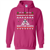 Namastay at home and wait for Santa Christmas sweatshirt PINGPONG