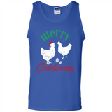Christmas Chicken Shirt Santa Hens Lover Funny Farmer Gift - Tank Top