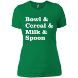 Tasty Cereal Recipe Bowl Milk Spoon