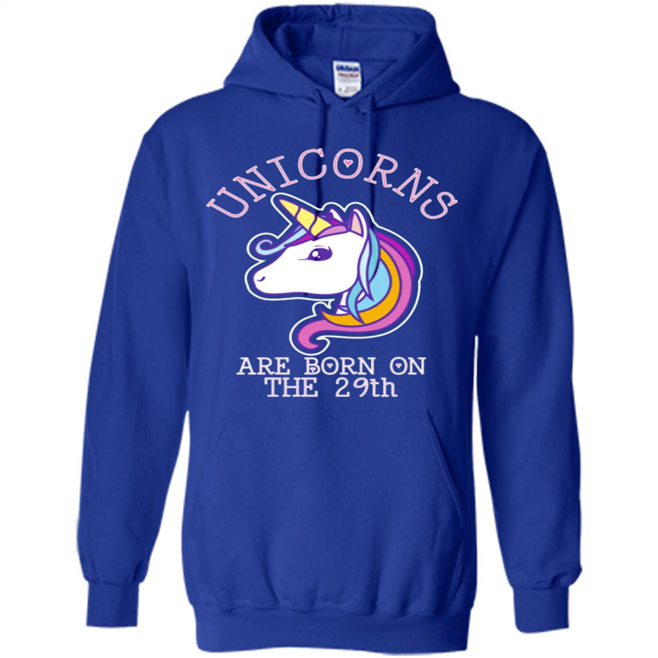 Unicorns Birthday T-shirt Born On The 29th Unicorn Magical