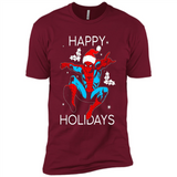 Marvel Spider Man Happy Holidays Santa Christmas Mug PINGPONG - Premium Short Sleeve T-Shirt