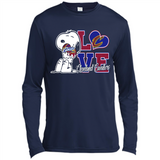 Snoopy loves NBA Cleveland Cavaliers - Canvas Long Sleeve T-Shirt