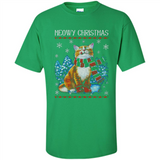 Christmas Ugly Sweater Cat With Christmas Meowy Chritstmas - Shirt