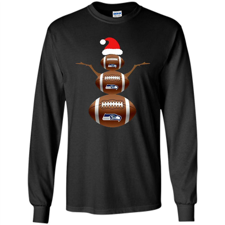 Seattle Seahawks NFL Dabbing Snowman Xmas