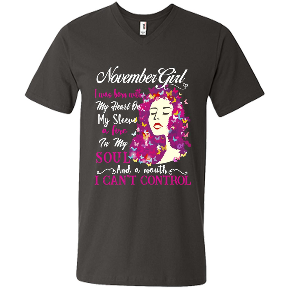 November Butterfly Girl - Men's V-Neck