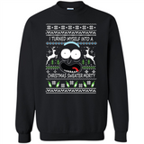 RICK AND MORTY-I TURNED MYSELF INTO A CHRISTMAS SWEATER MORTY UGLY XMAS SWEATER