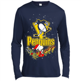 Snoopy Christmas Pittsburgh Penguins - Canvas Long Sleeve T-Shirt