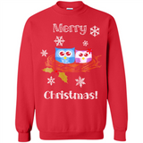 Cute Christmas Shirt Merry Christmas Snowflakes Owls Nest