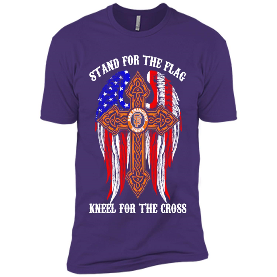 Francisco Giants - stand for the flag kneel for the cross