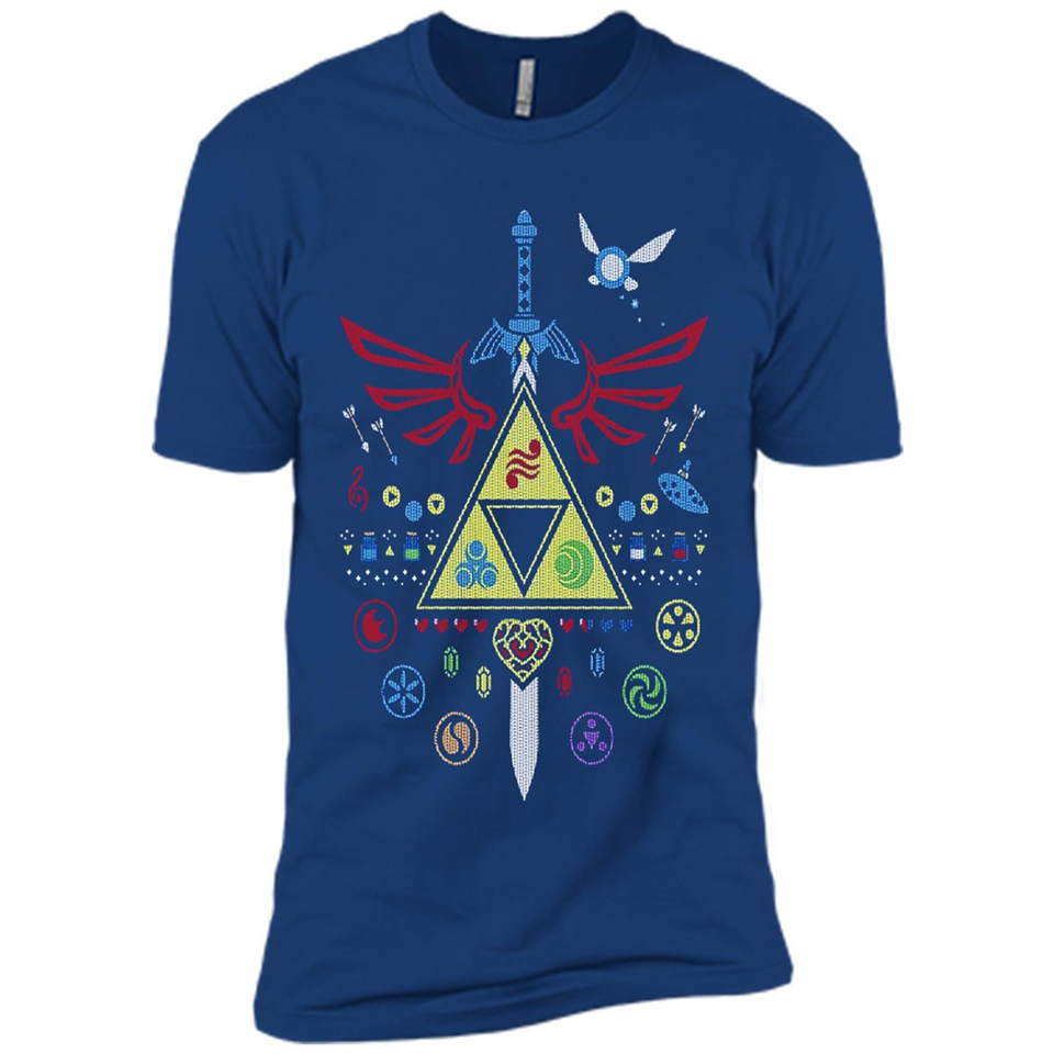 Song of Christmas Time the Legend of Zelda Ugly Sweater Perfect Christmas - Premium Short Sleeve T-Shirt