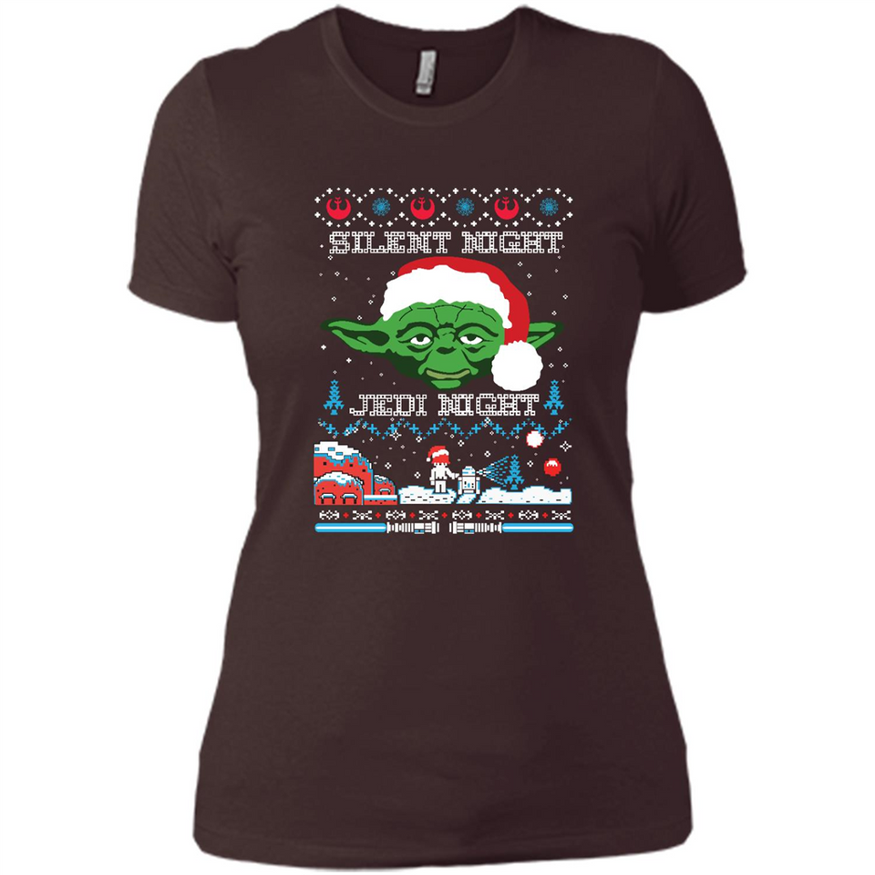 YODA SILENT NIGHT JEDI NIGHT CHRISTMAS UGLY SWEATER