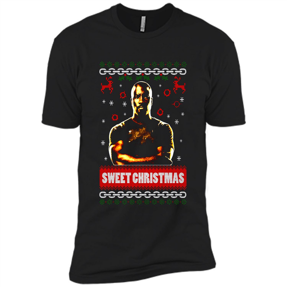 Christmas Ugly Sweater Floyd Mayweather Sweet Christmas - Premium Short Sleeve T-Shirt