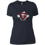 Brooklyn Nets And Superman Fans - Ladies' Boyfriend T-Shirt