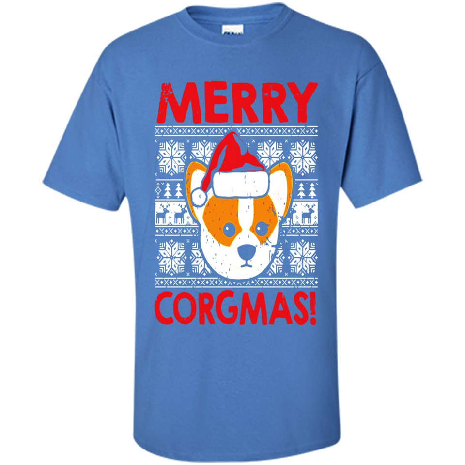 Funny Christmas Santa Corgi Dog Merry Corgmas - Shirt