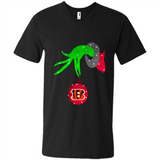 GRINCH HAND HOLDING CINCINNATI BENGALS GLITTER CHRISTMAS PINGPONG