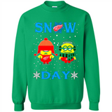 Snow Day Shirt For Detroit Red Wings Vs Minion Fans pingpong
