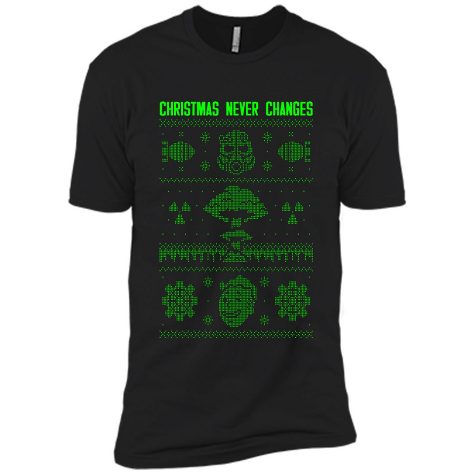 Christmas Ugly Sweater Christmas Never Changes Star Wars - Premium Short Sleeve T-Shirt