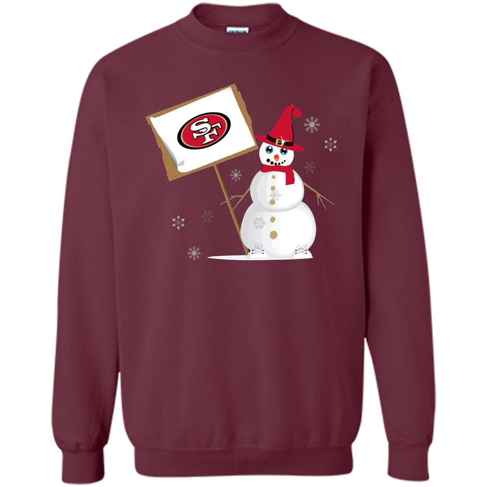 San Francisco 49ers Snowman Funny