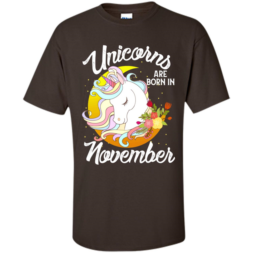 Unicorns Are Born In November Magical Rainbow