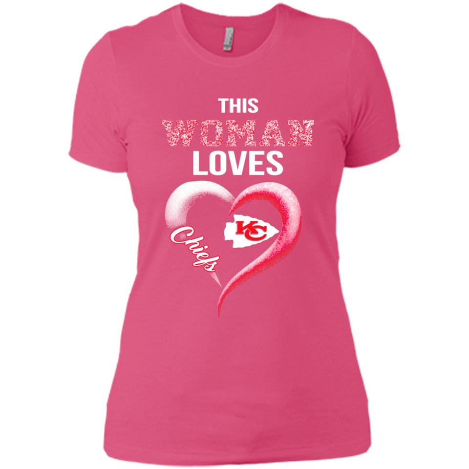 This Woman love Chiefs NFL football team - Ladies' Boyfriend T-Shirt