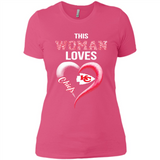 This Woman love Chiefs NFL football team - Ladies' Boyfriend T-Shirt