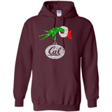 Amazing California Golden Bears Glitter Grinch Monogram Ornament Christmas Gift - Hoodie