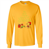 Snoopy Merry Christmas with Christmas tree T-Shirt - Long Sleeve T-Shirt