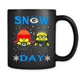Snow Day Shirt For Green Bay Packers Vs Minion Fans pingpong