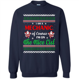 Funny Ugly Christmas T-Shirt Gift for Mechanic - Sweatshirt