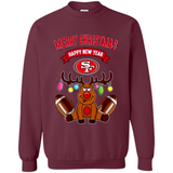 San Francisco 49ers NFL Reindeer Funny Merry Christmas And Happy New Year