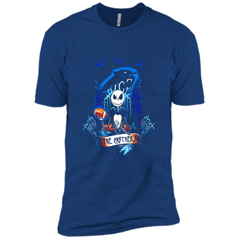 Carolina Panthers Halloween The Nightmare Before Christmas - Premium Short Sleeve T-Shirt