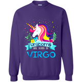 Unicorns are born in Virgo Birthday Rainbow Gift Ladies Custom