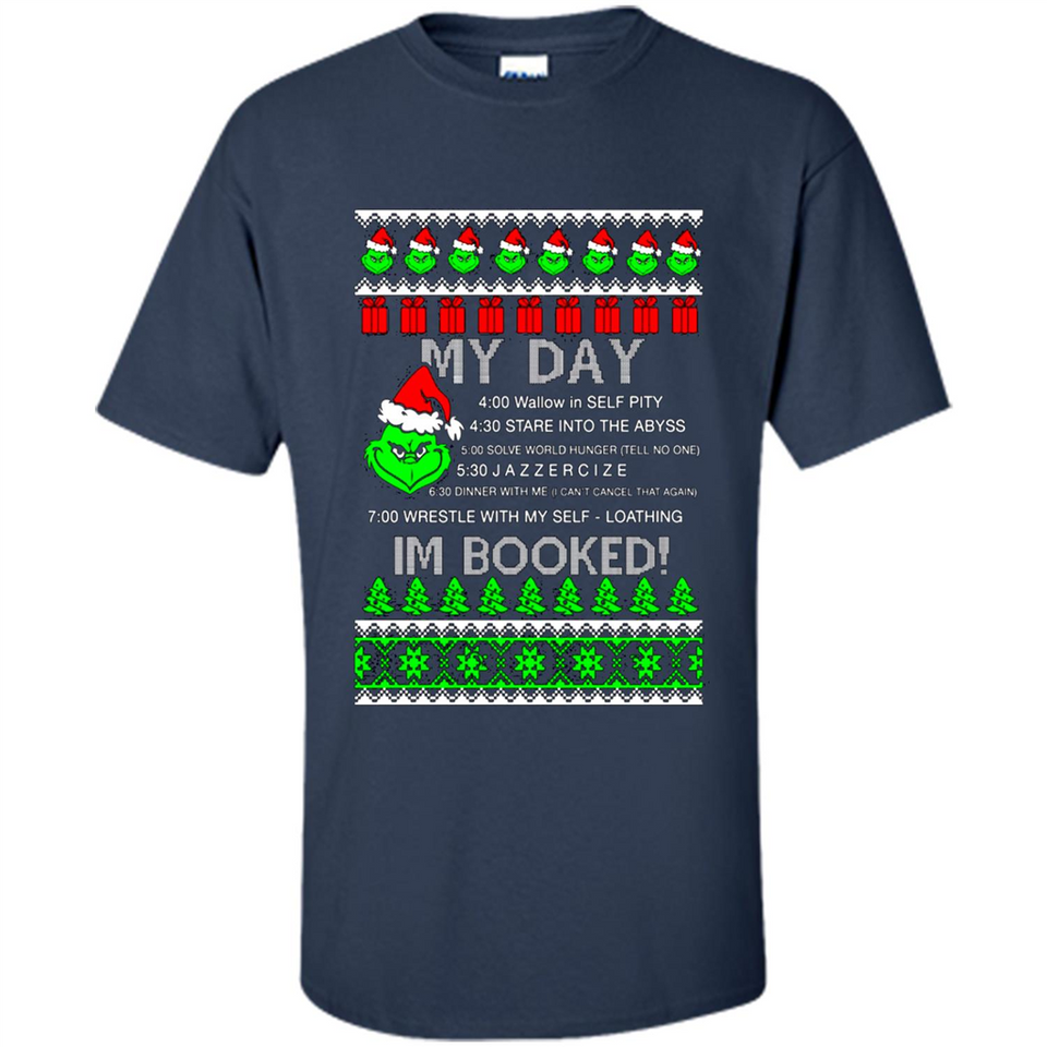 Mr Grinch my day I’m booked Christmas sweater PINGPONG